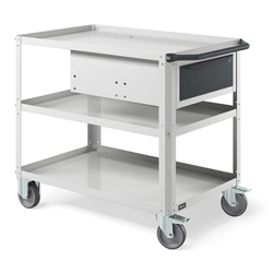 vendita online Carrello clever 1019 large mm.1024x615x847h - grigio chiaro ral7035+ral7016 Carrelli e Contenitori Per Officina - Moduli Per Carrelli Fami
